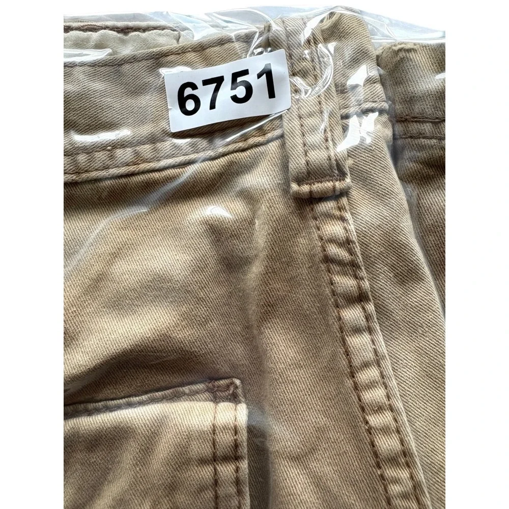Vintage Levi's Authentic Loose Straight Cargo Pants Mens 33x32 Brown Flap Pocket